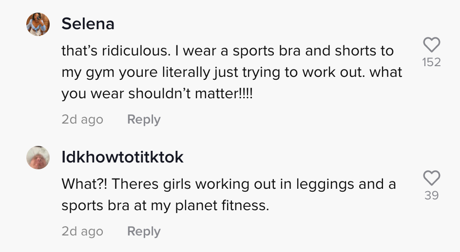 TikToker Wears Crop Top, Leggings to Planet FitnessGets Dress-Coded