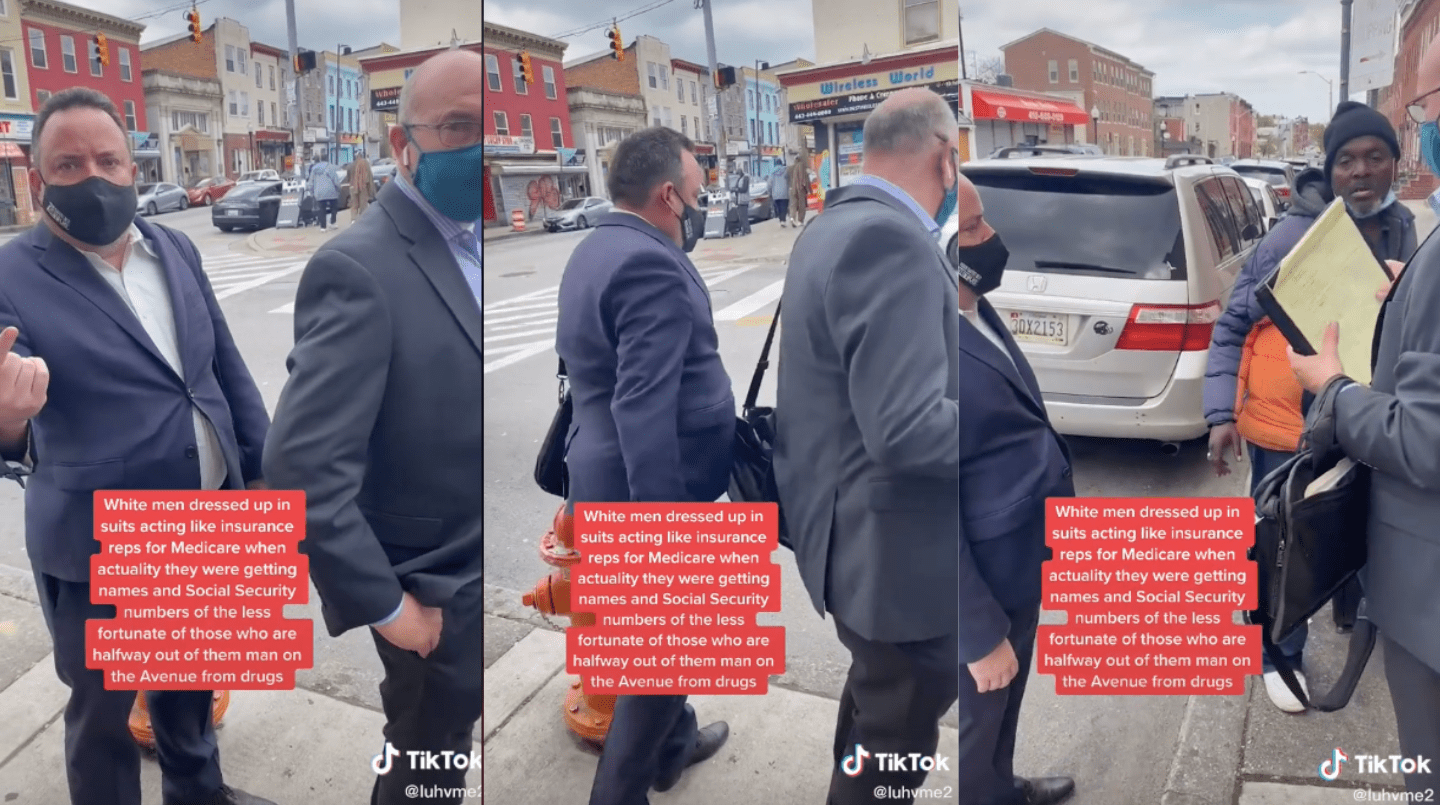 White men pretending to be Medicare representatives