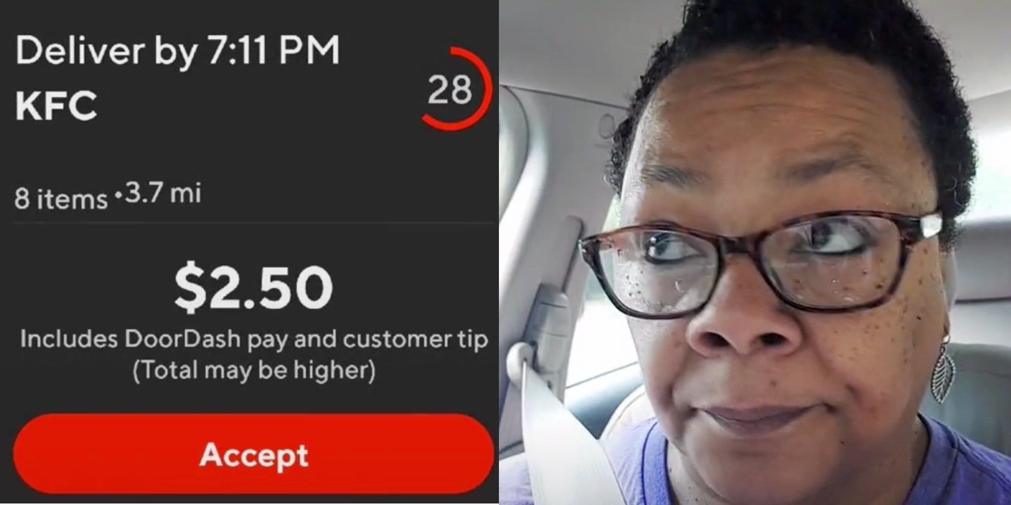 low paying delivery, denise small