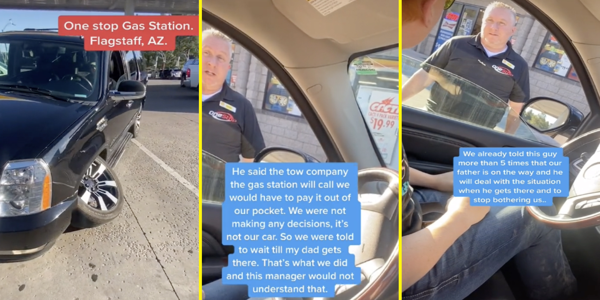 male karen gas station manager tiktok viral video