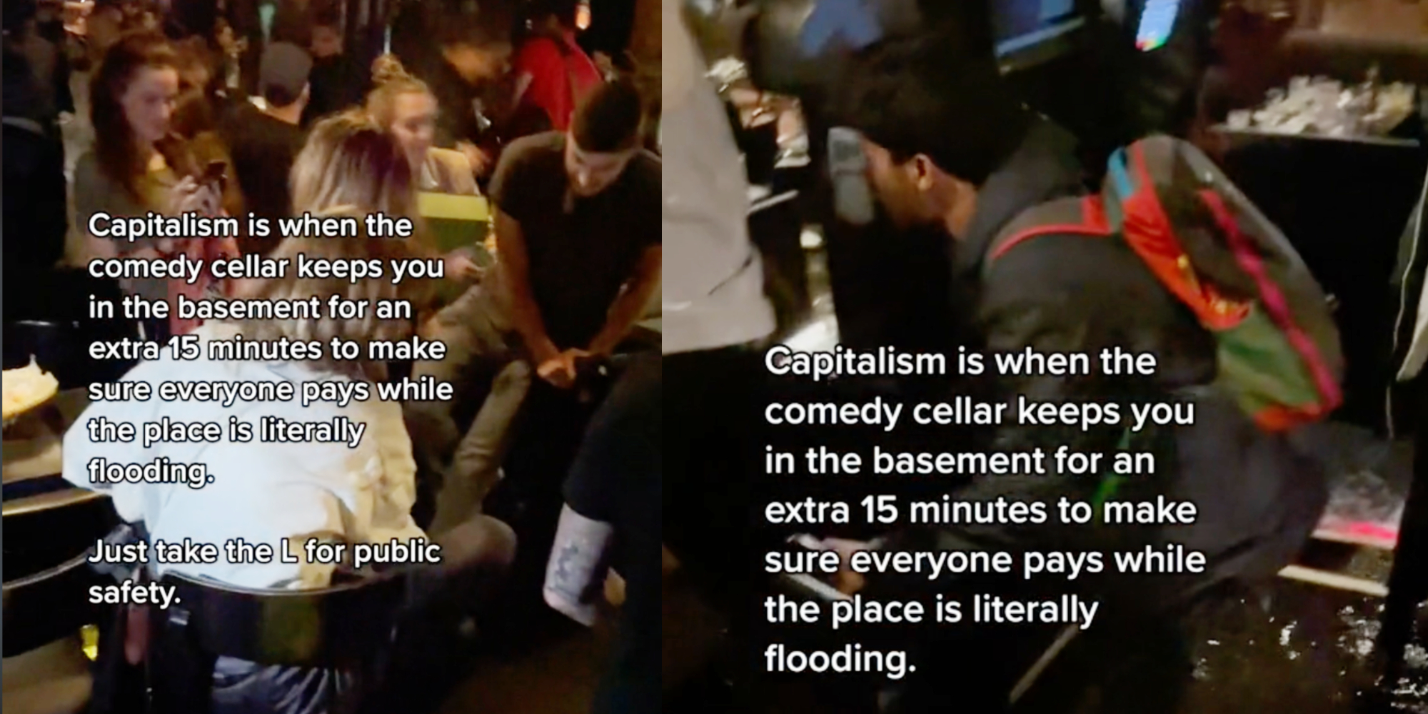 comedy cellar during new york flooding