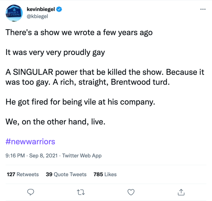 kevin biegel new warriors