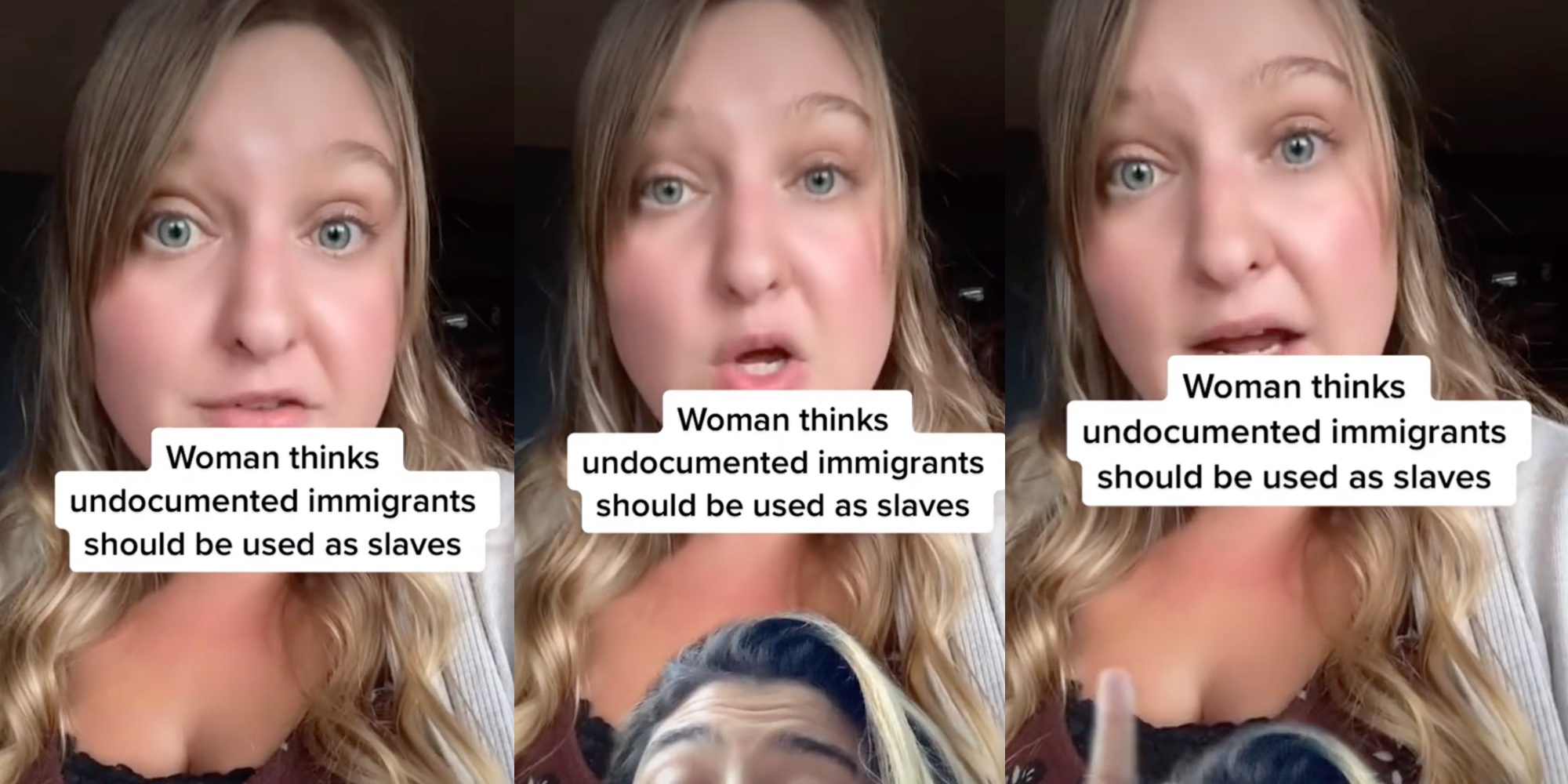 woman on tiktok calling for indentured servitude