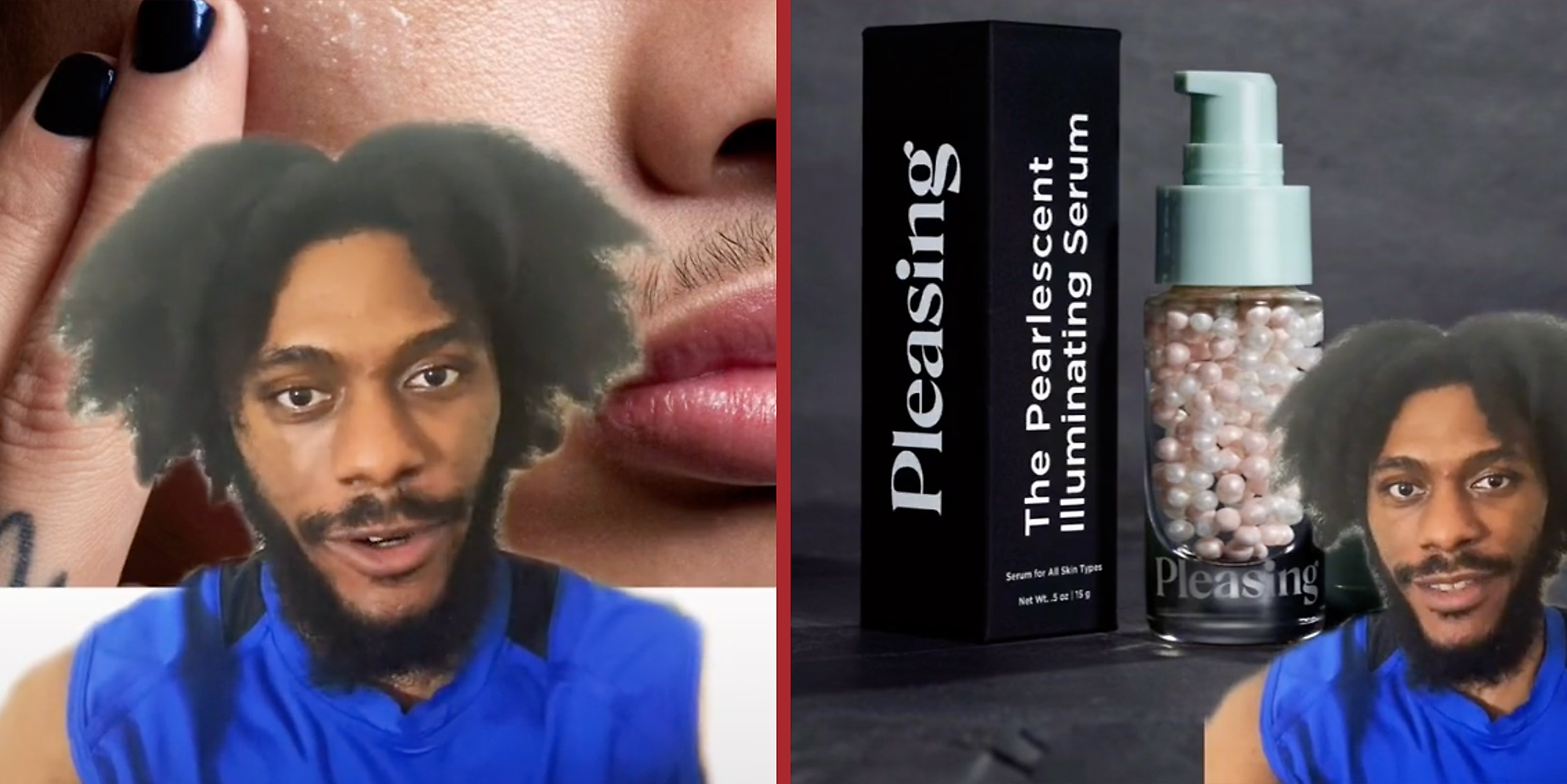 A man talking into camera.