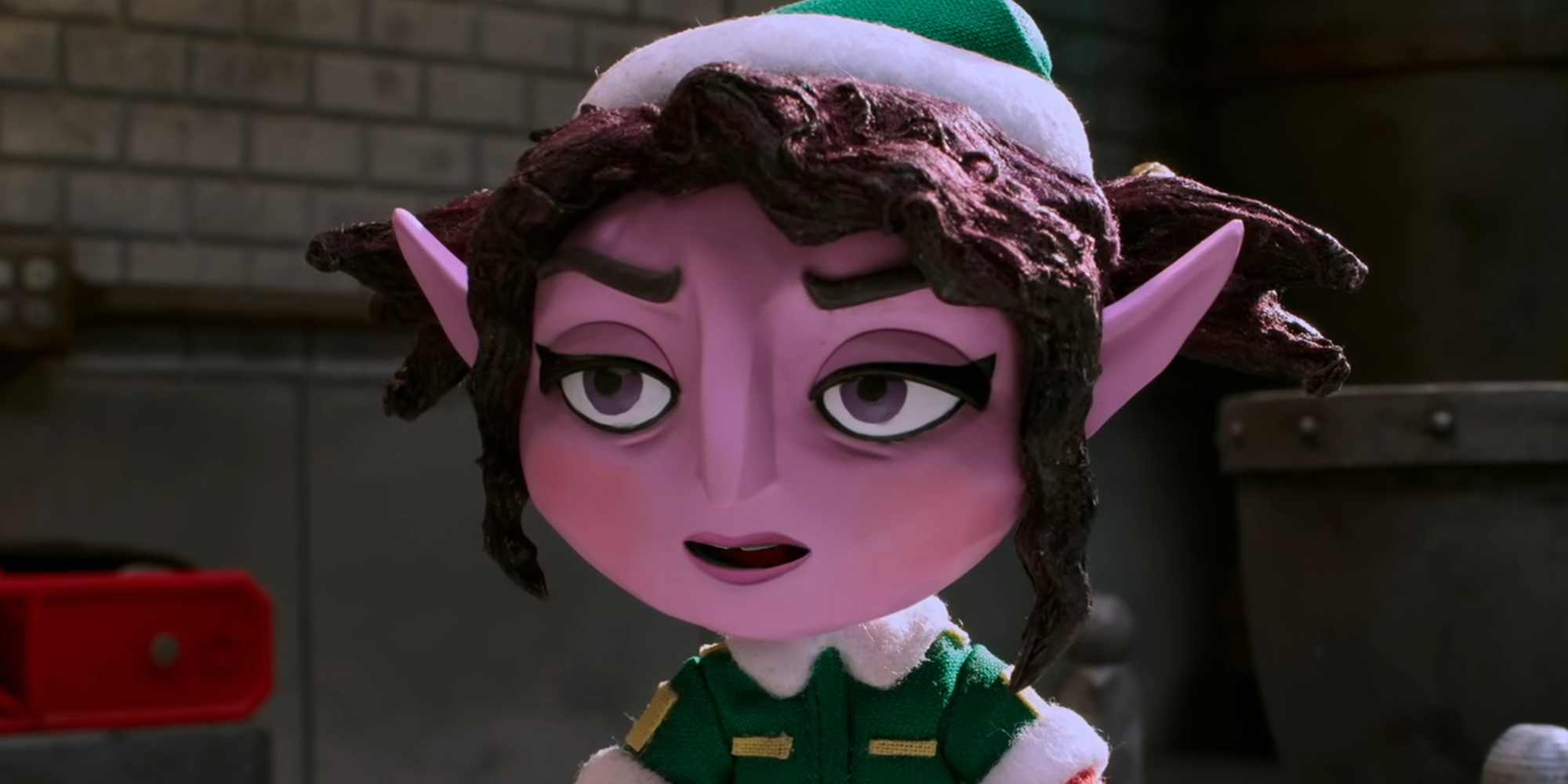 an elf in a basement