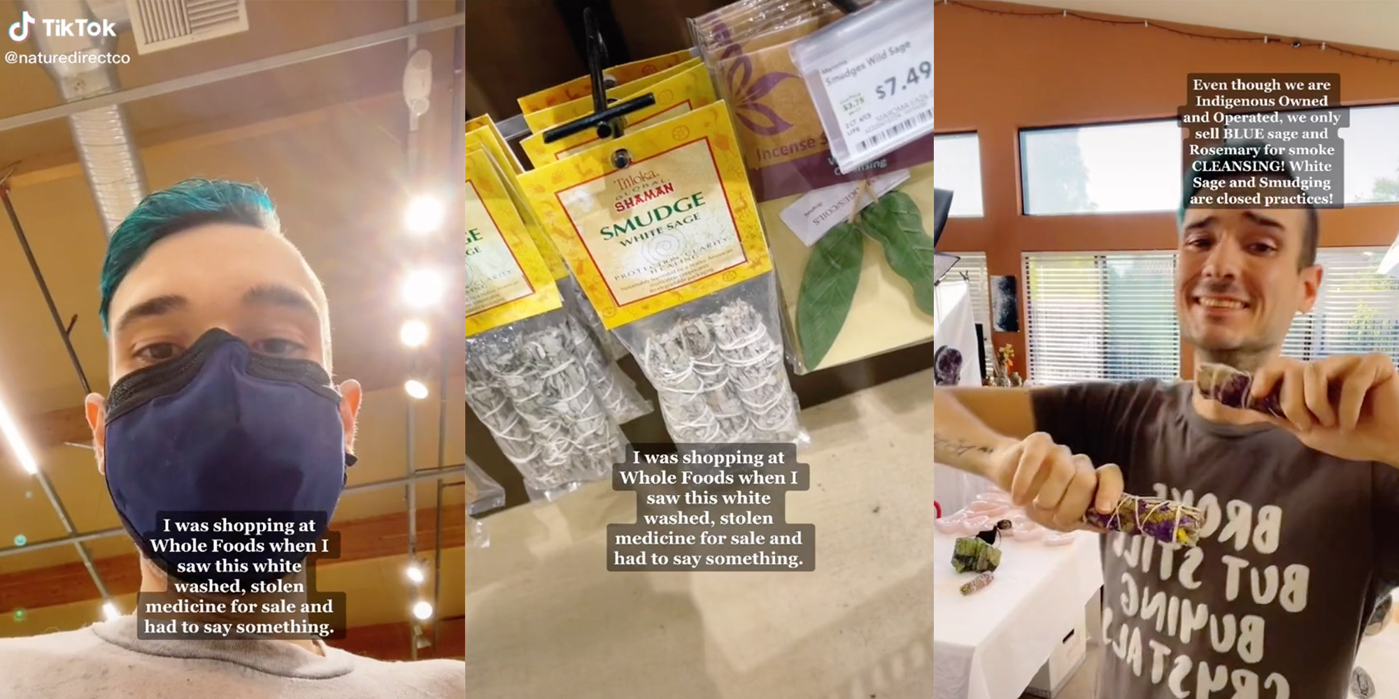 TikTok explains problem with Whole Foods selling white sage.