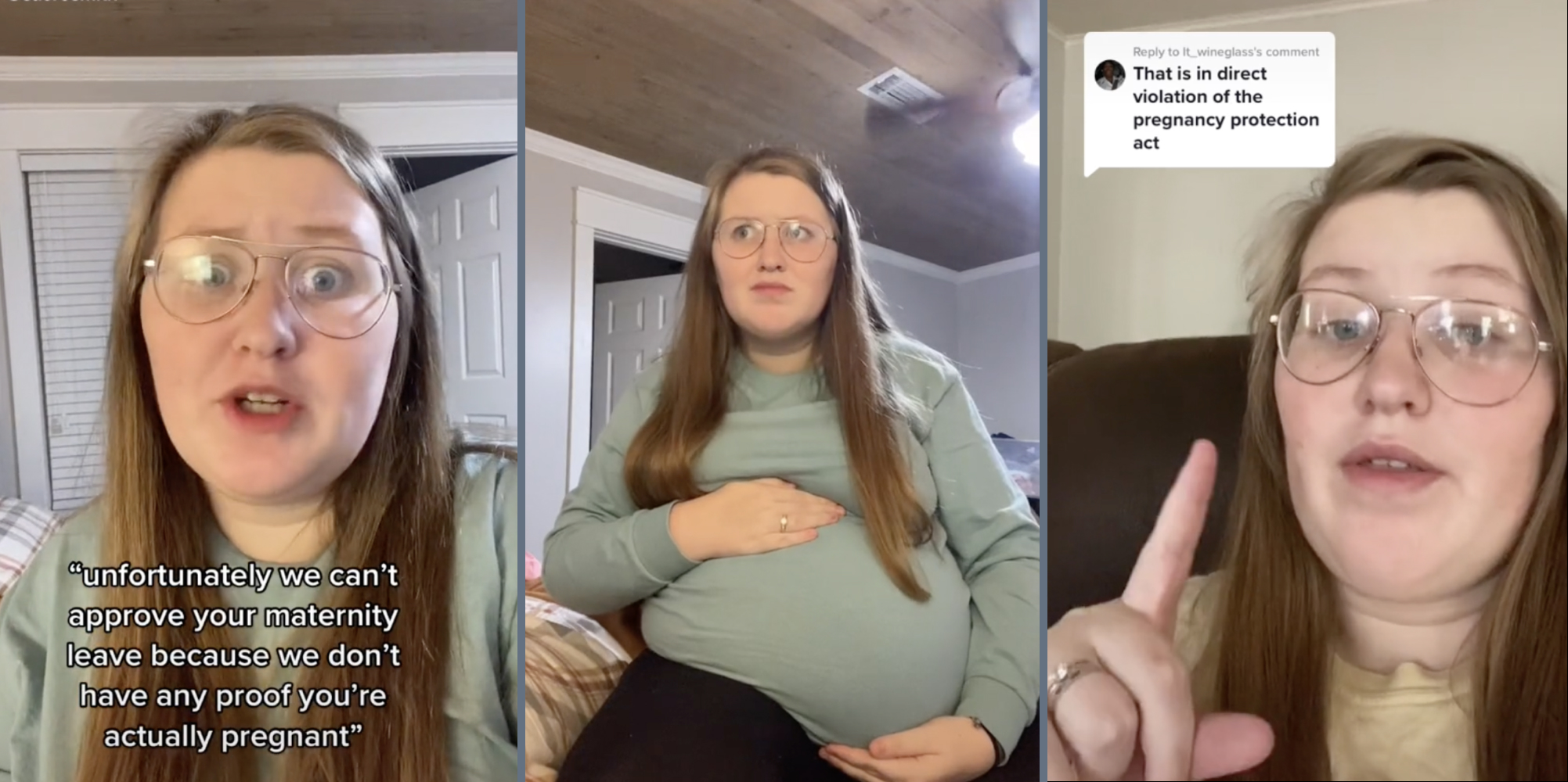 woman speaking to camera