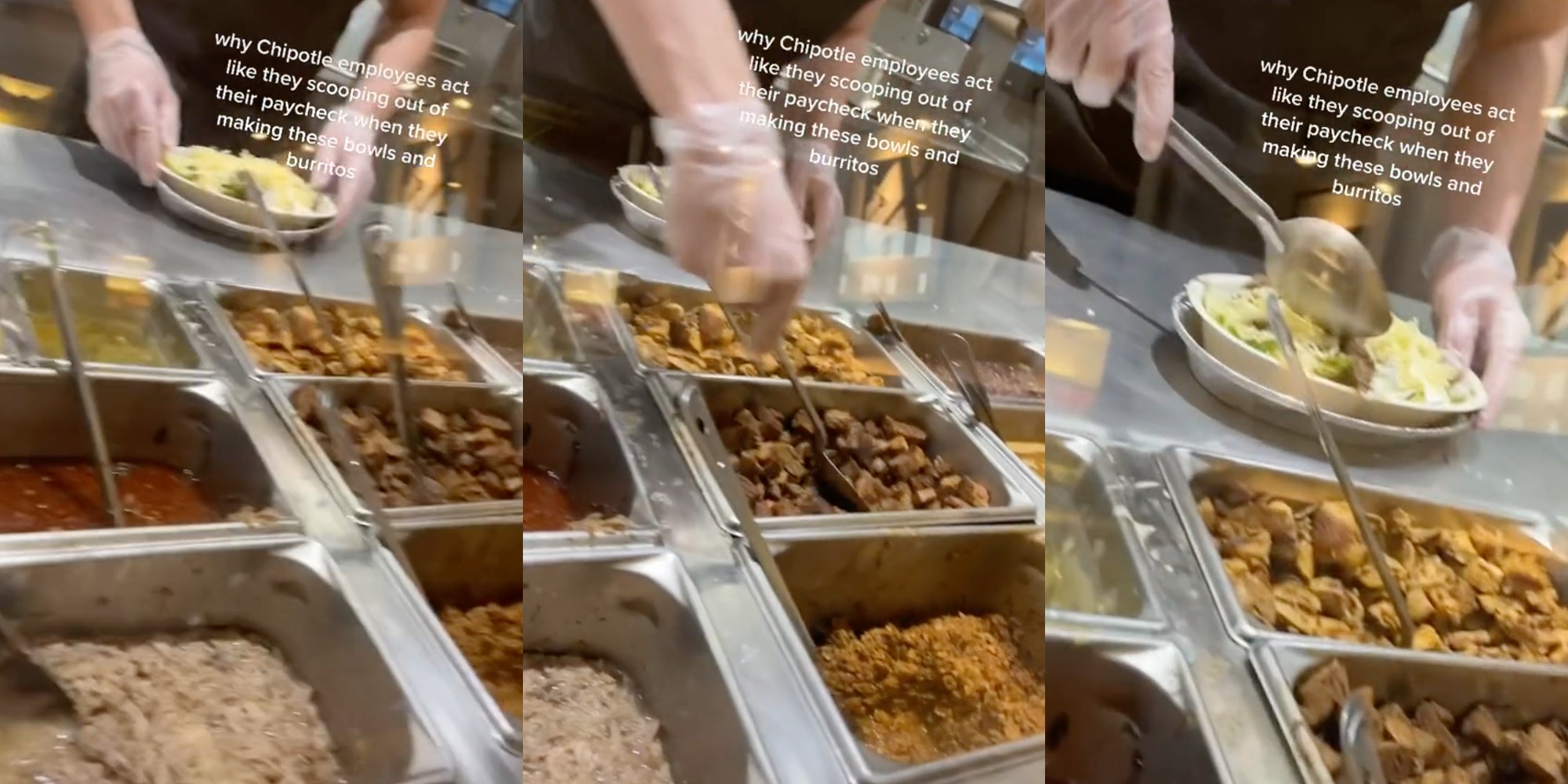 ingredients behind a sneeze guard