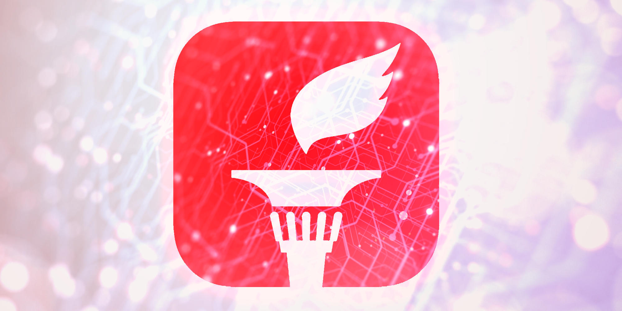 illustration of the gettr logo formed up of data