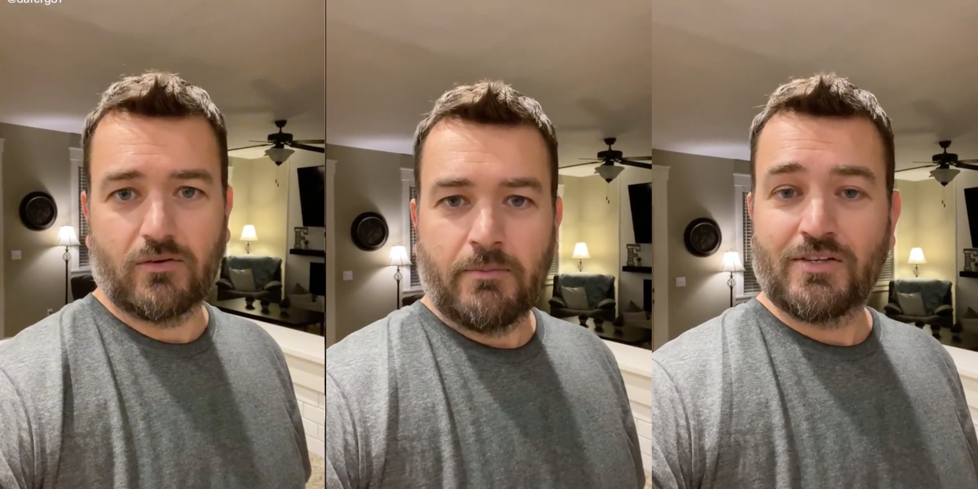 Man looking into camera