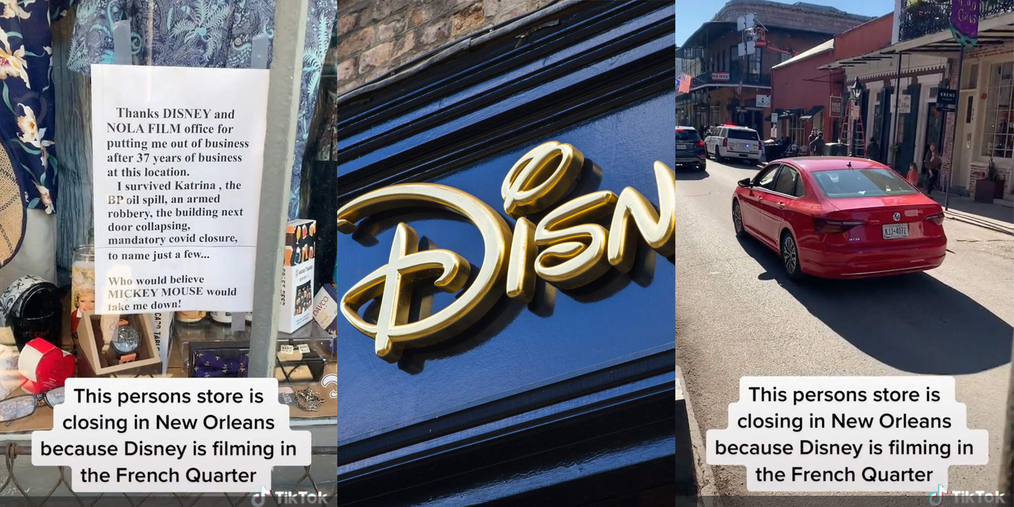 TikToker says they're closing New Orleans shop because of Disney filming