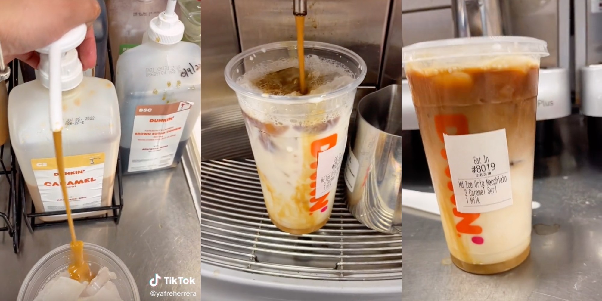 Dunkin' iced macchiato