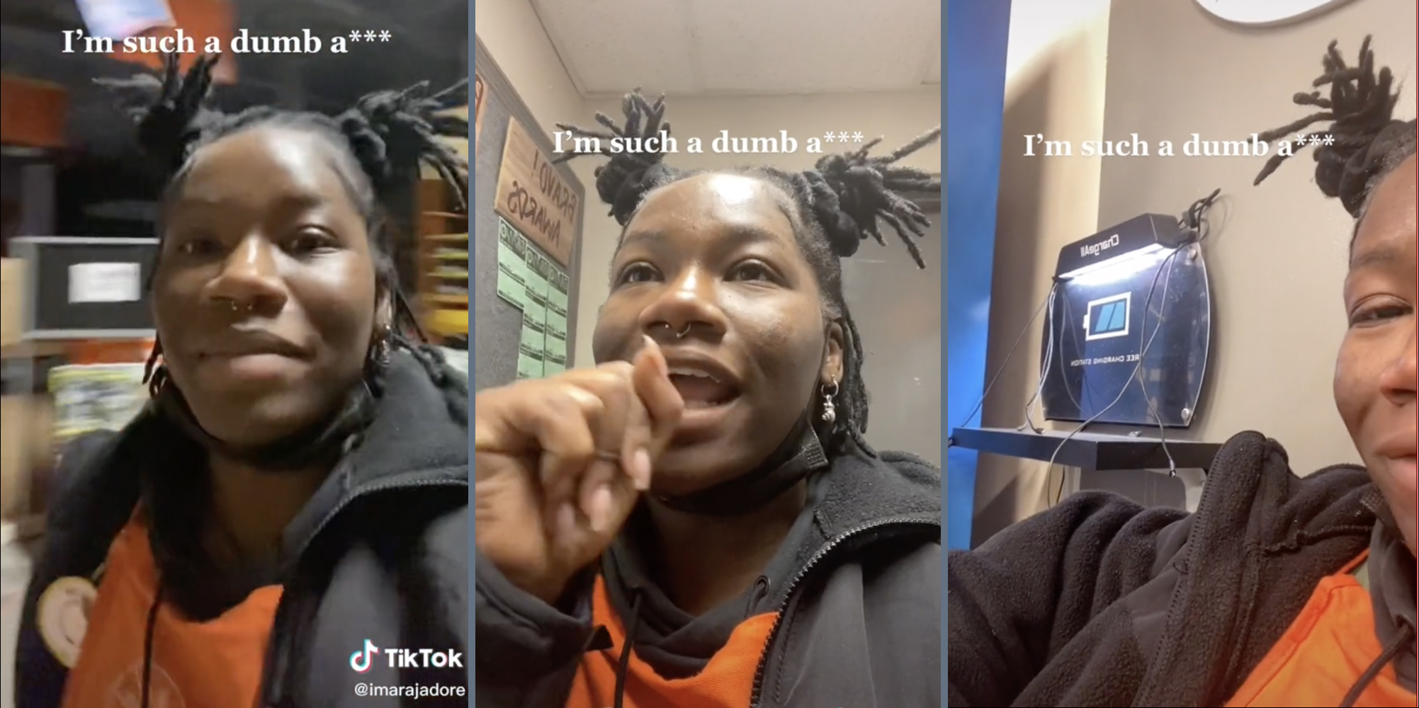 Home Depot worker walking around the store after close