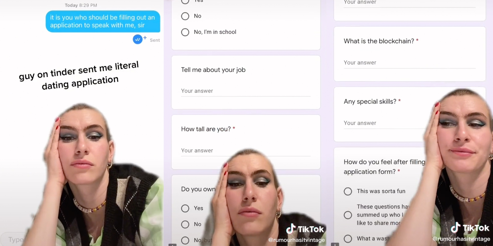 TikToker says Tinder match sent dating application