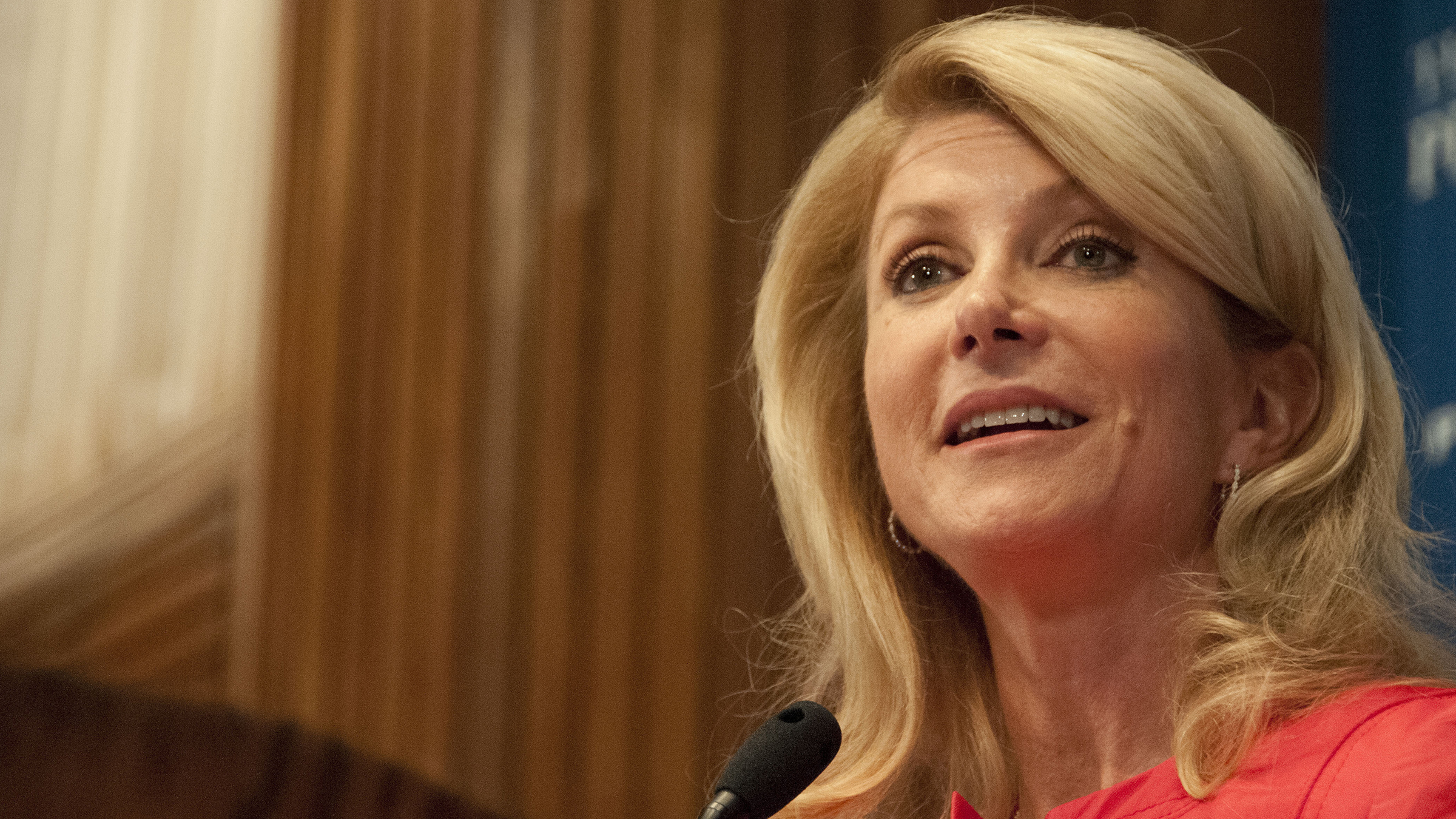 Texas State Senator Wendy Davis speaks to the National Press Club