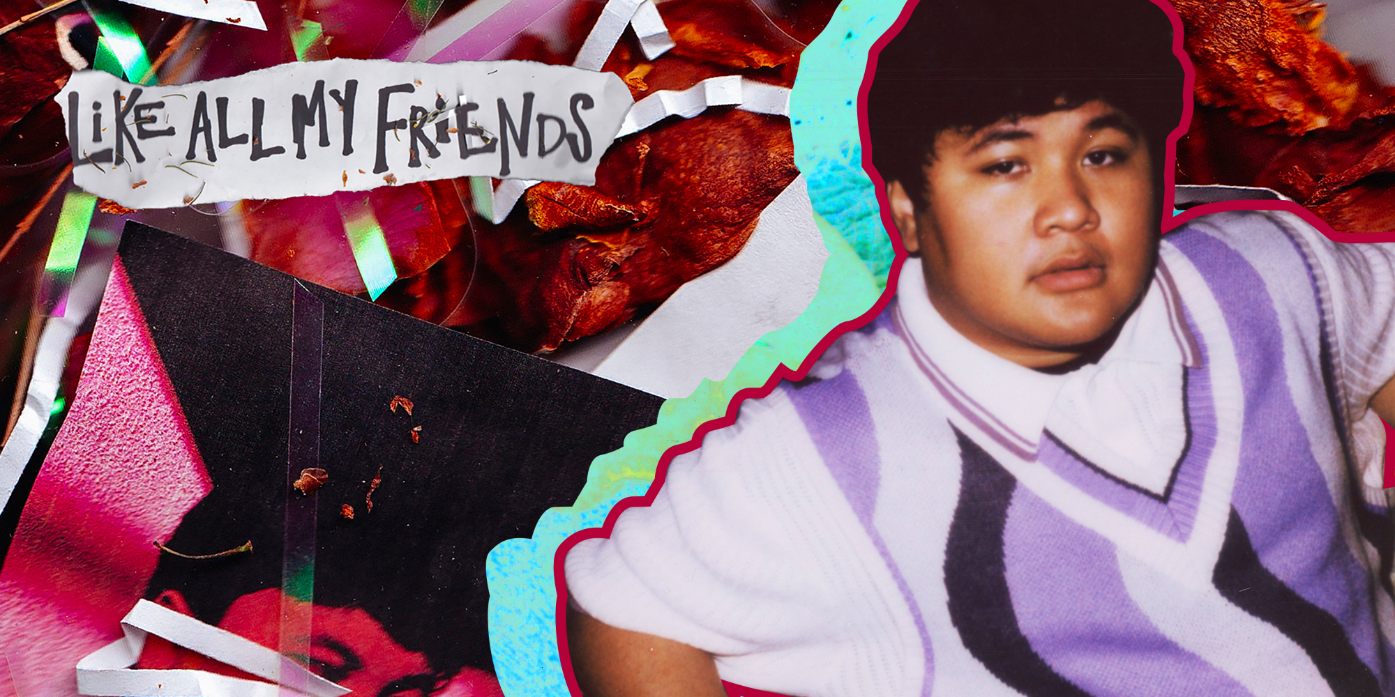 "All of my friends" a man laying