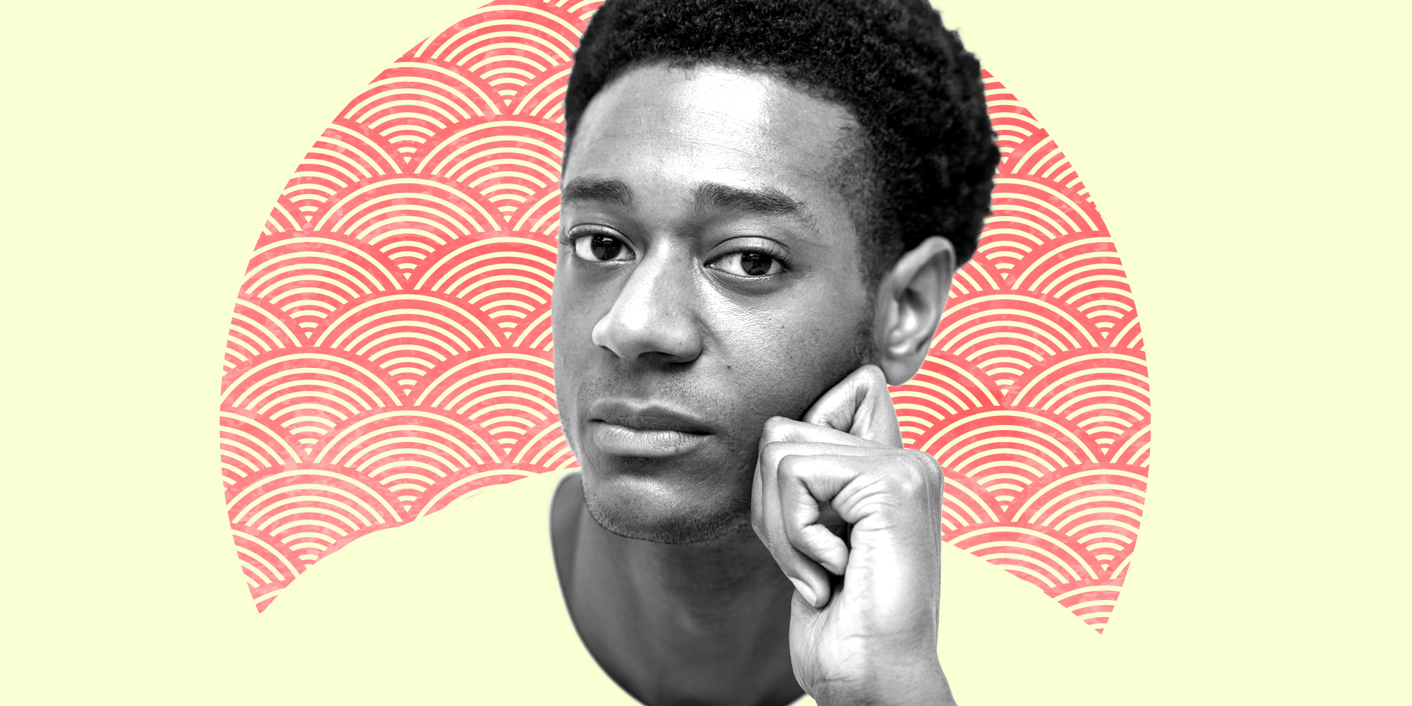 a man with his hand on his chin