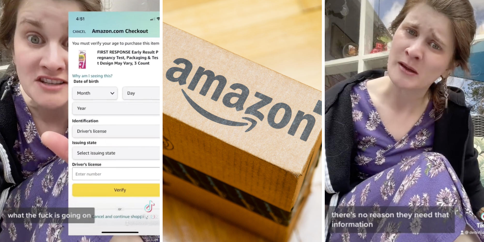 Woman Says Amazon Required Driver's License to Buy Pregnancy Test