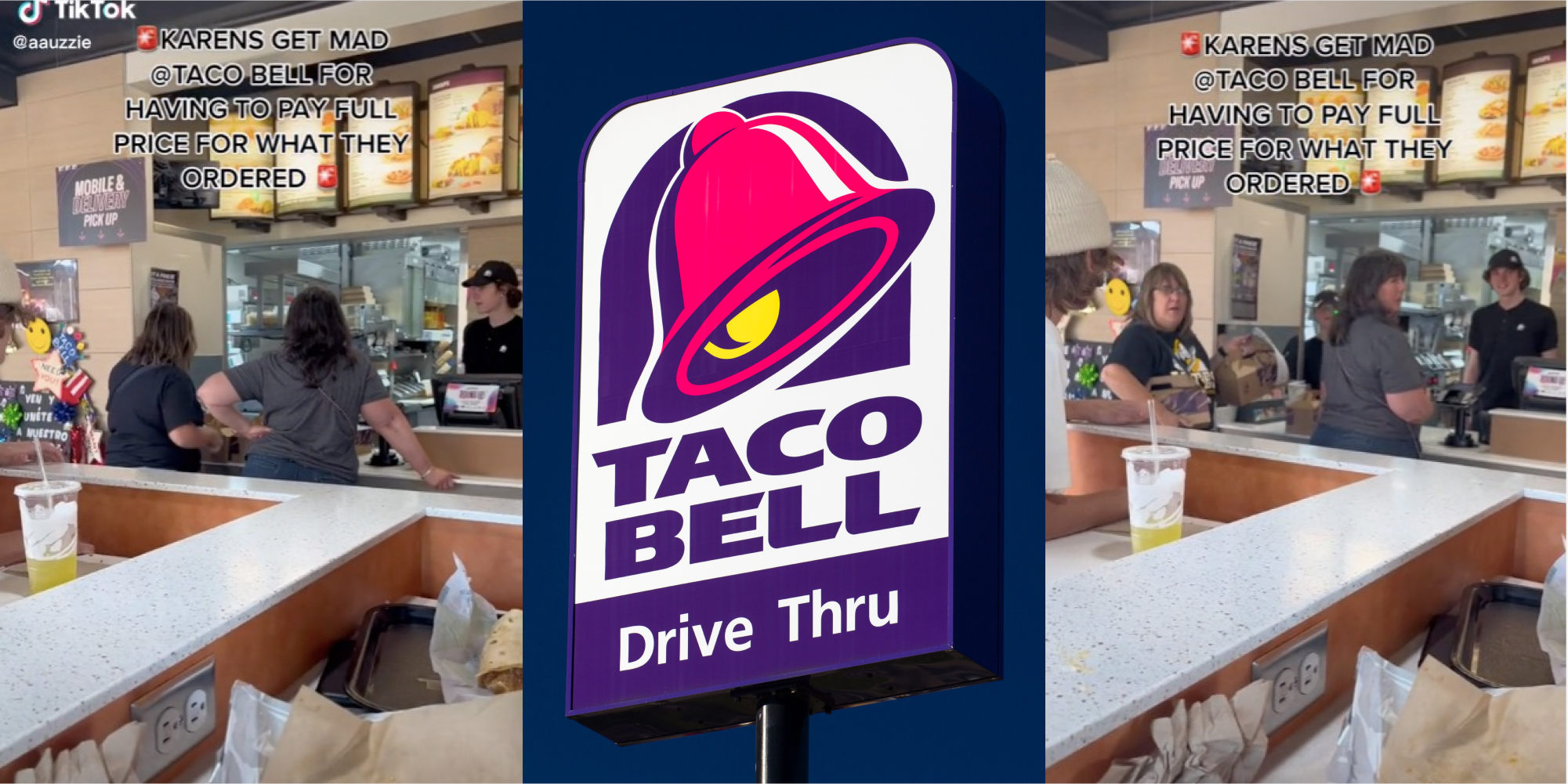 two karens are mad at taco bell employee for price of order tiktok