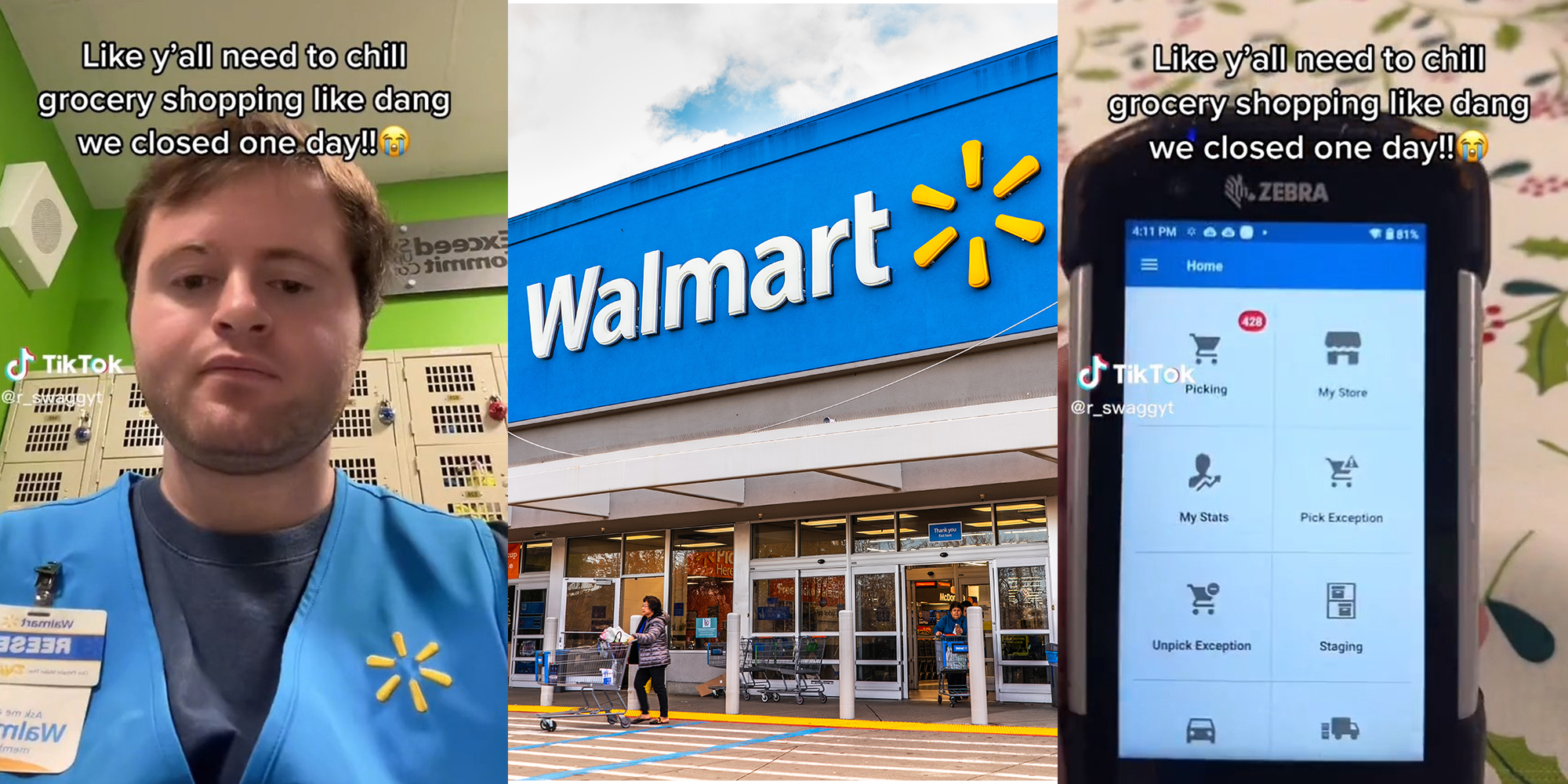 Walmart worker opens to 428 online orders after closing for one day