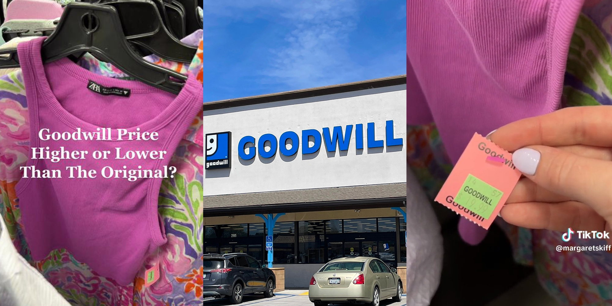 Purple blouse at Goodwill