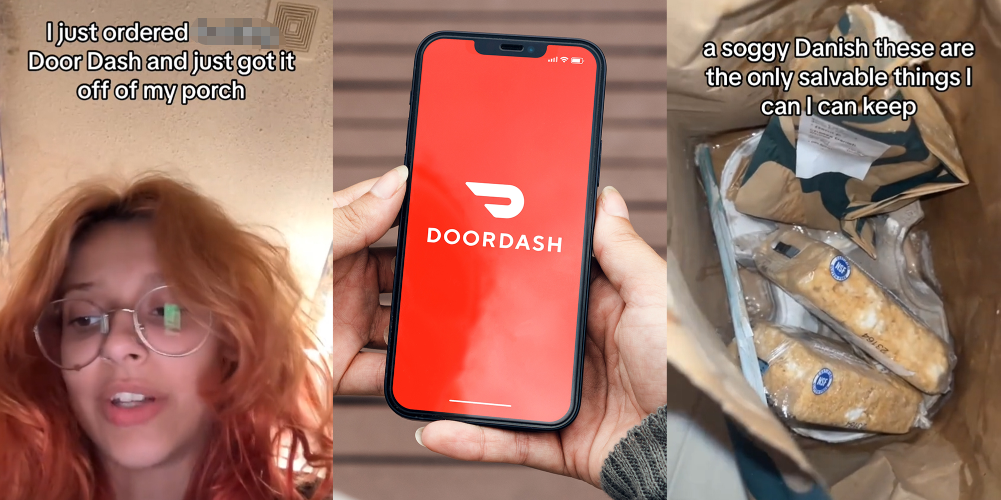 DoorDash customer finds Starbucks order completely soaked