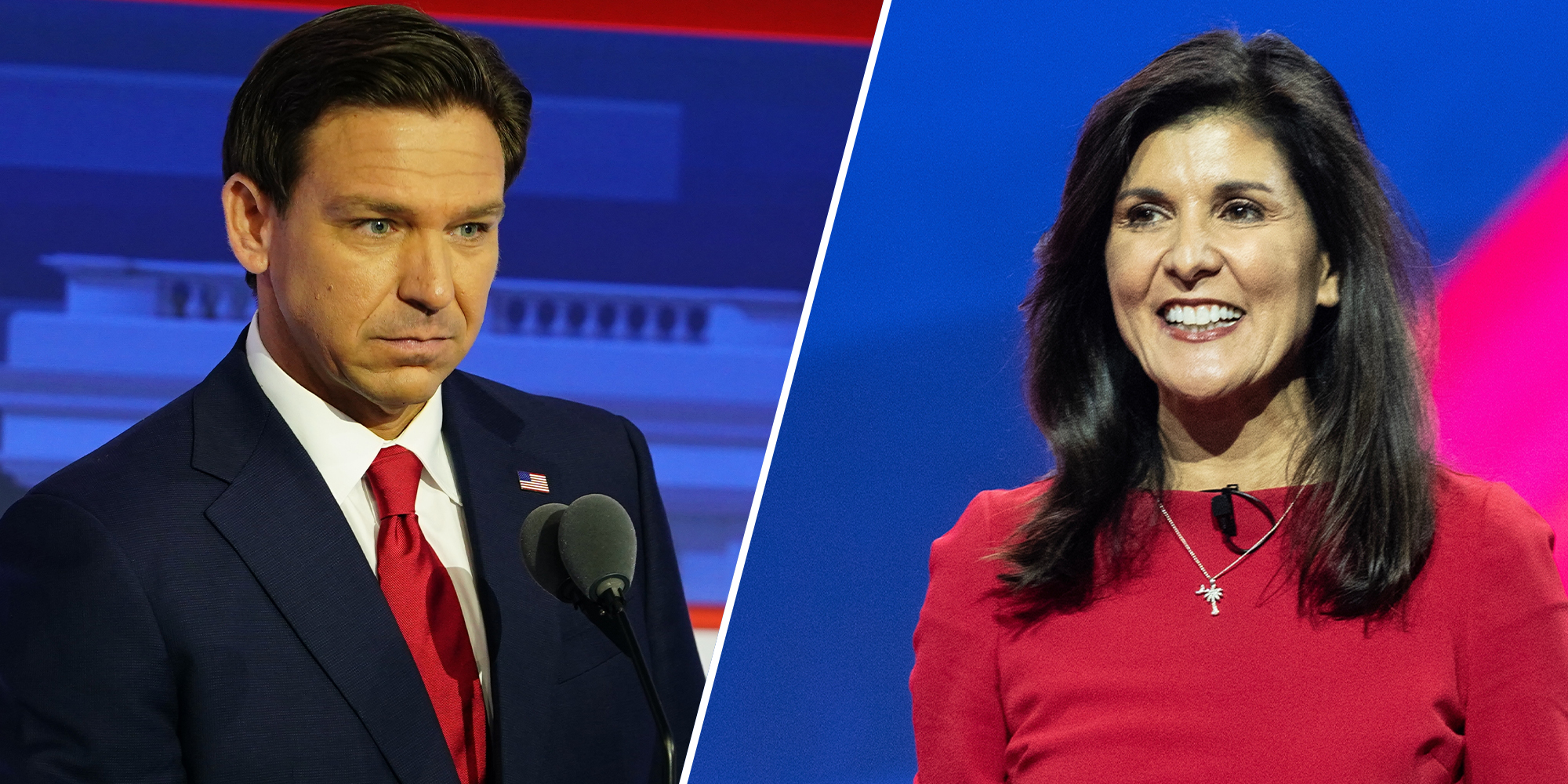 Ron DeSantis and Nikki Haley