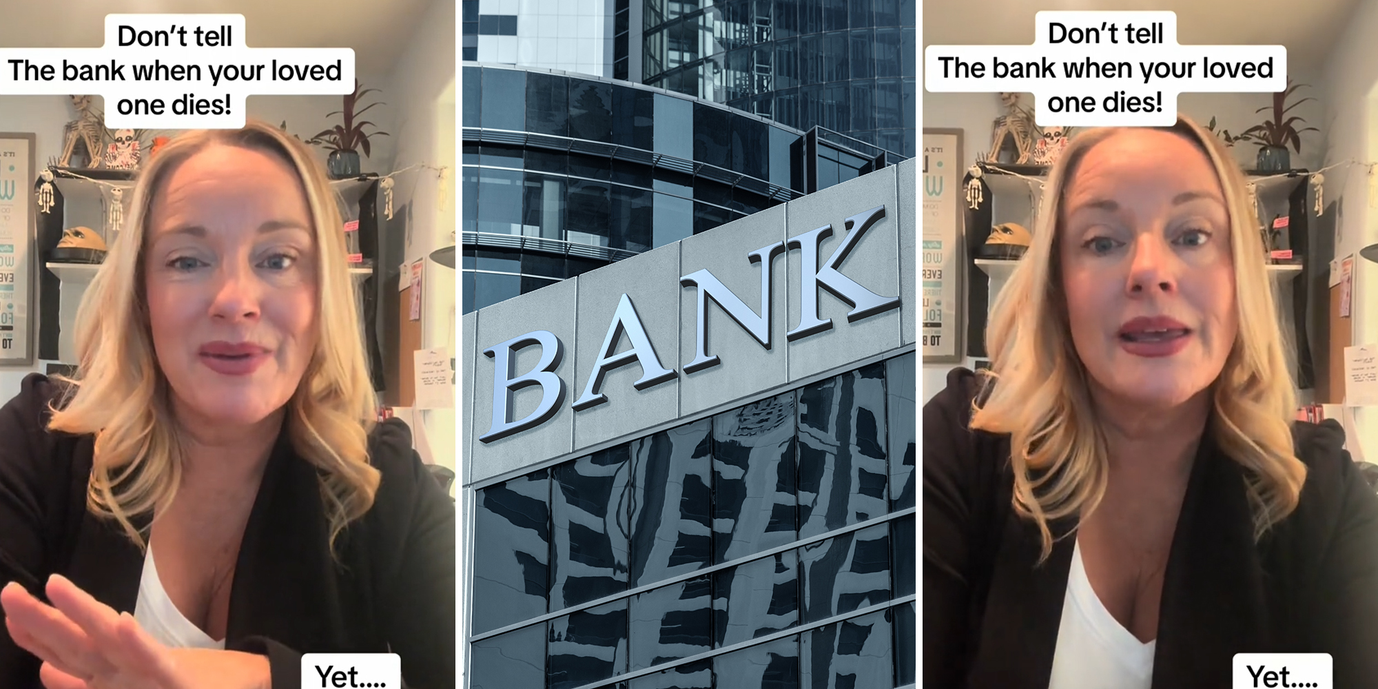 Expert warns never tell the bank when a loved one has passed away.