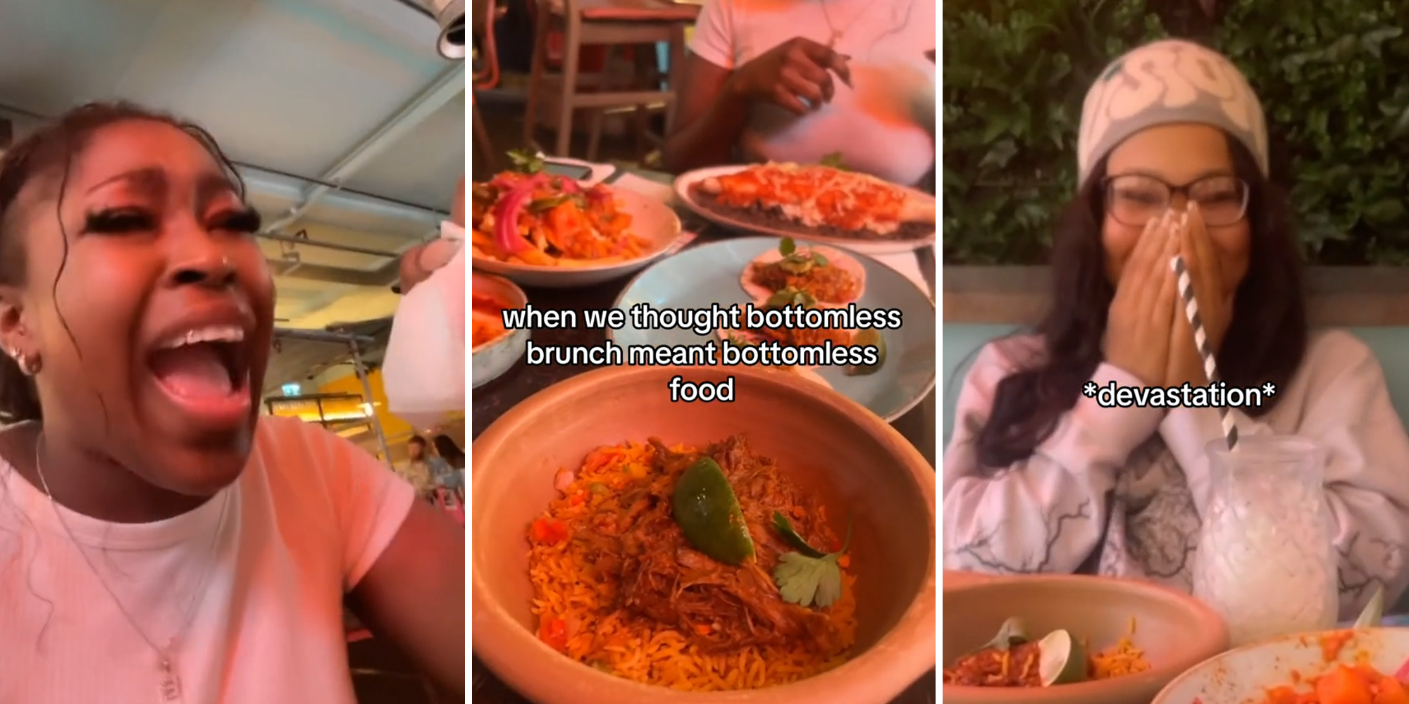 Customers show up to bottomless brunch thinking the food is also bottomless.