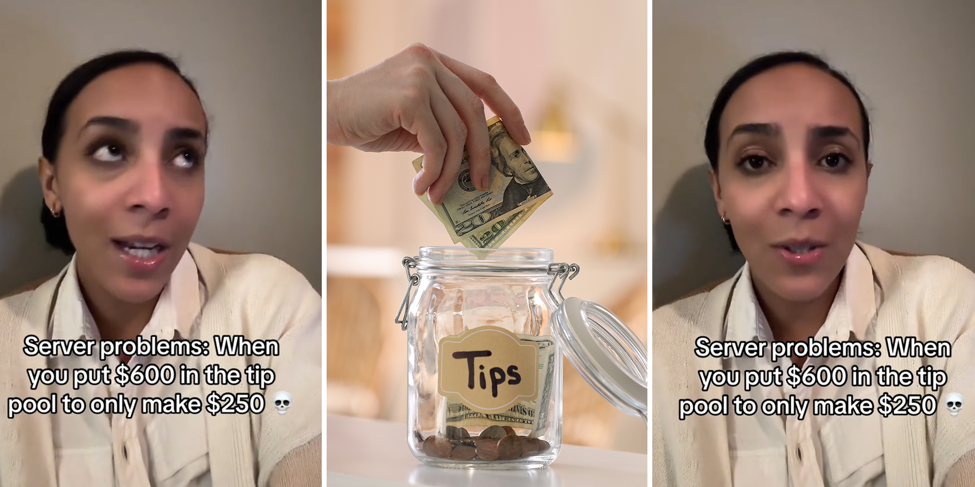 Server earns $600 in tips—ends up leaving with only $250 after adding to tip pool