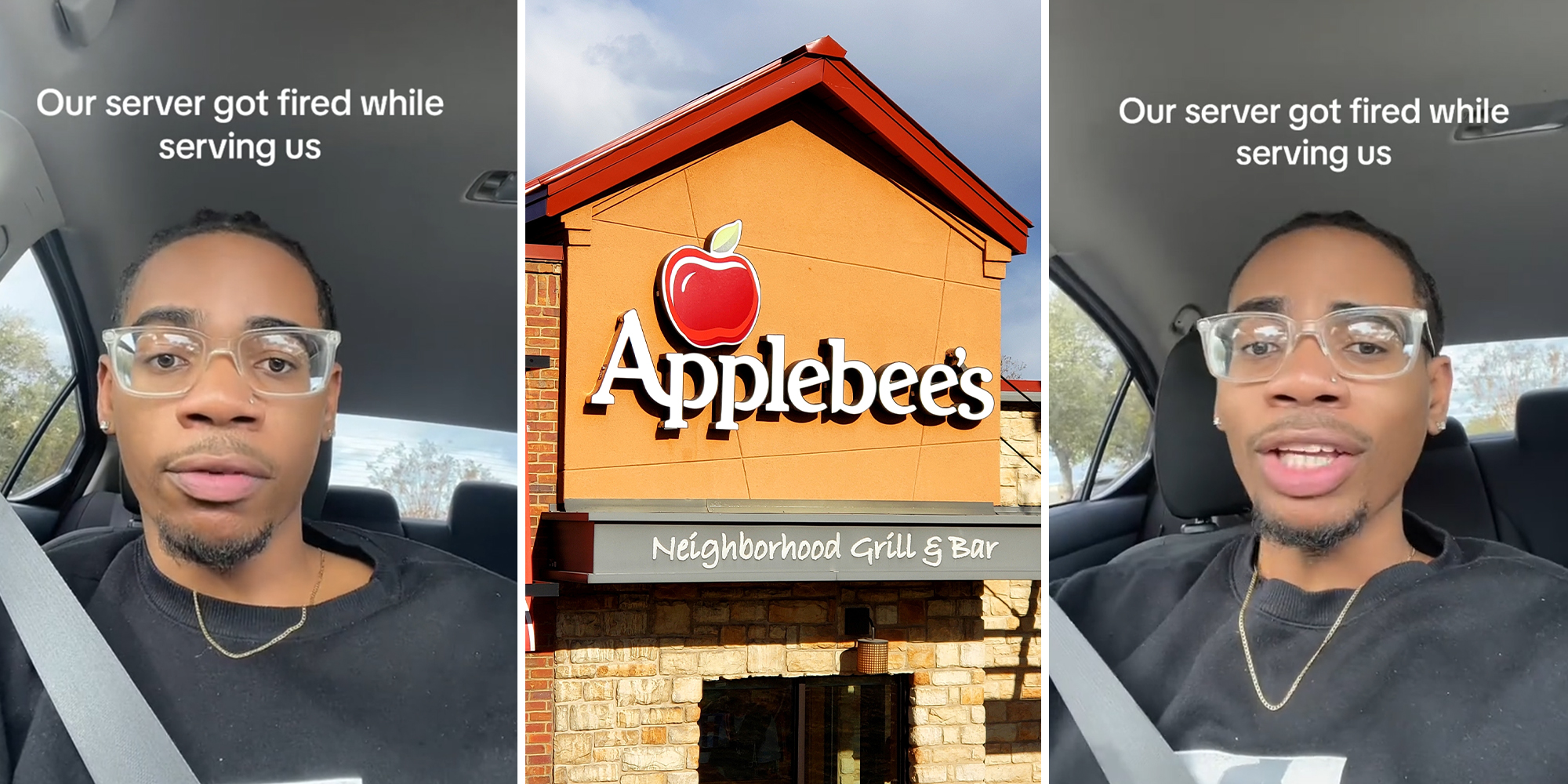 Applebee’s customer says worker got fired in the middle of serving them