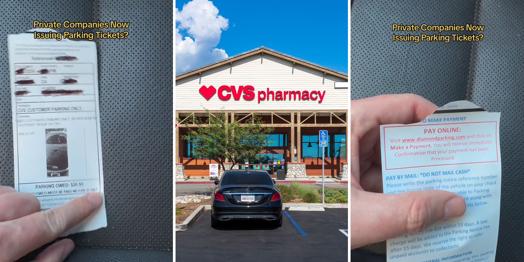 Man says he got a parking ticket from CVS