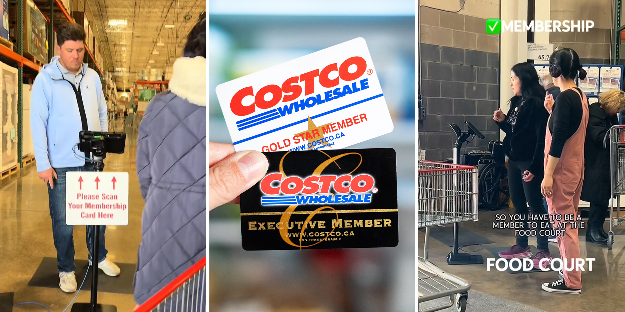 Costco Membership Comparison in front of a refrigerator