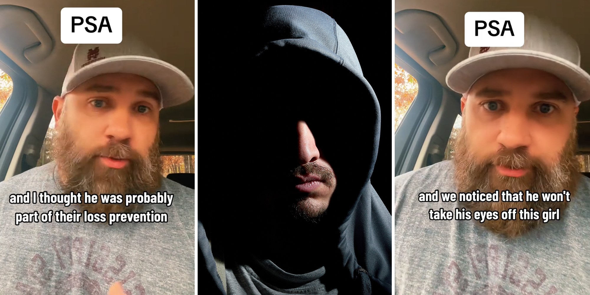 Shopper thinks a floor walker is following a 19-year-old woman. He realizes it’s much worse