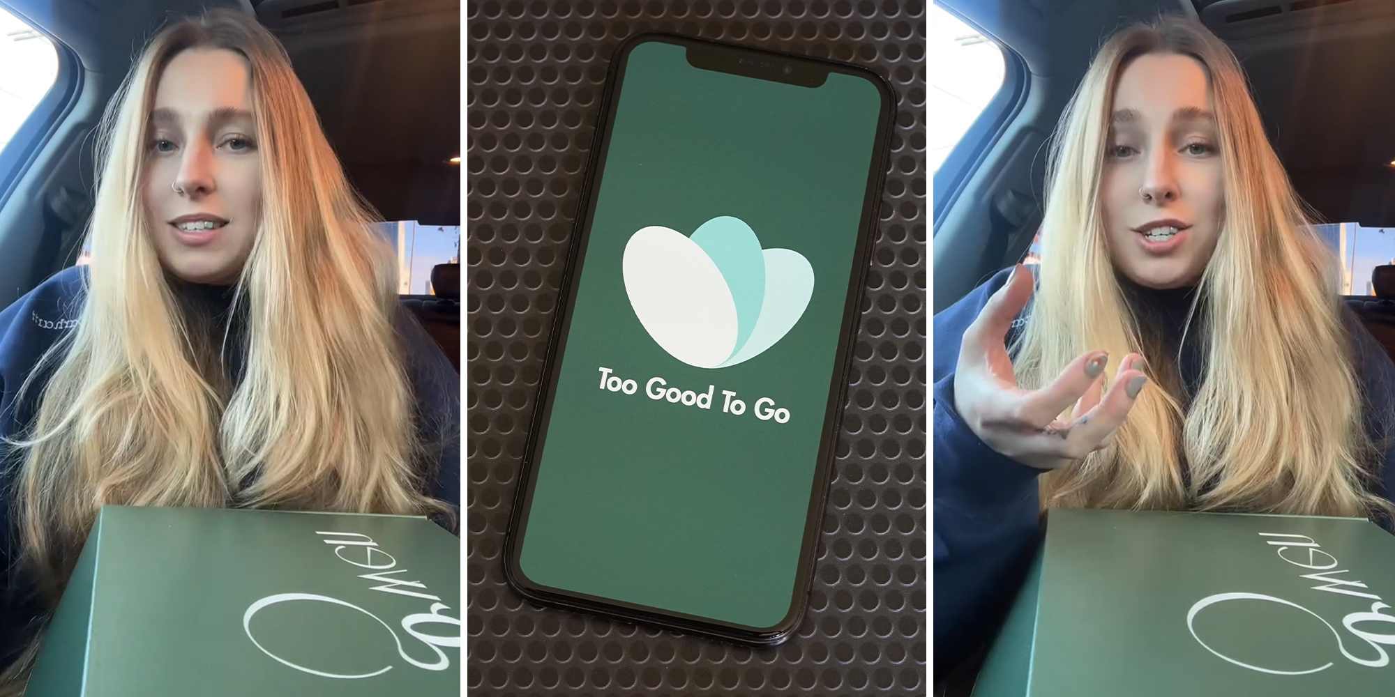 Woman scores a Too Good To Go bag from a Michelin star restaurant for only $10