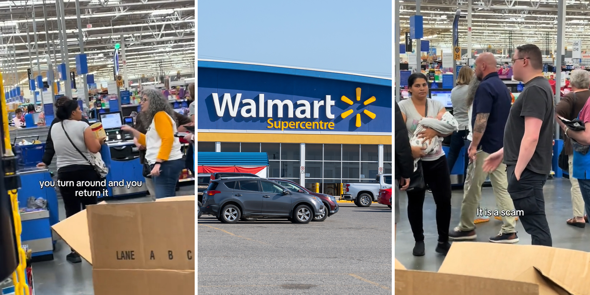 Walmart worker catches woman mid-return scam at self-checkout