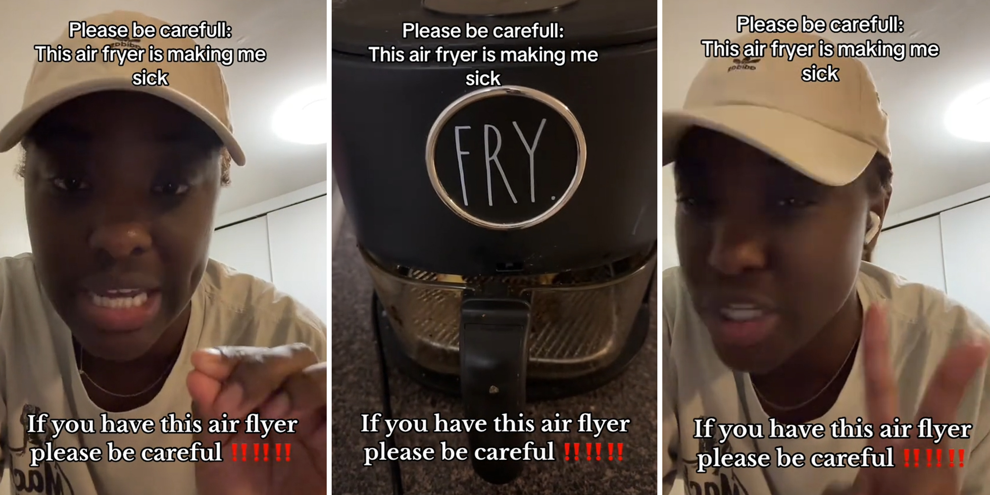 Woman issues warning after air fryer allegedly gave her food poisoning