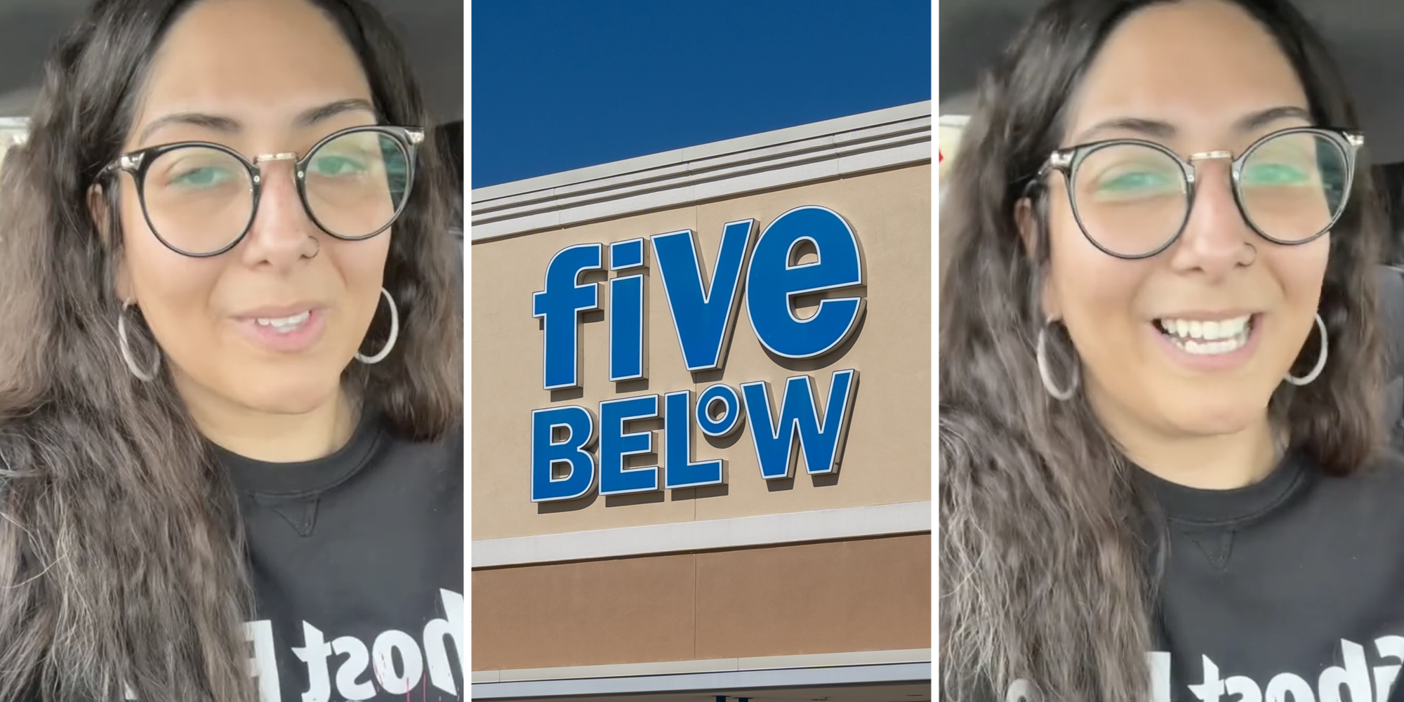 Woman talking(l+r), Five Below(c)
