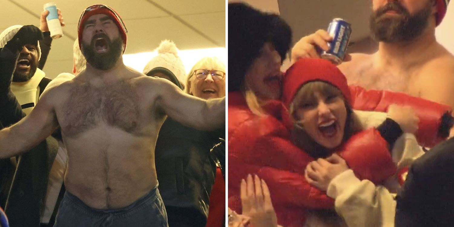 jason kelce memes shirtless