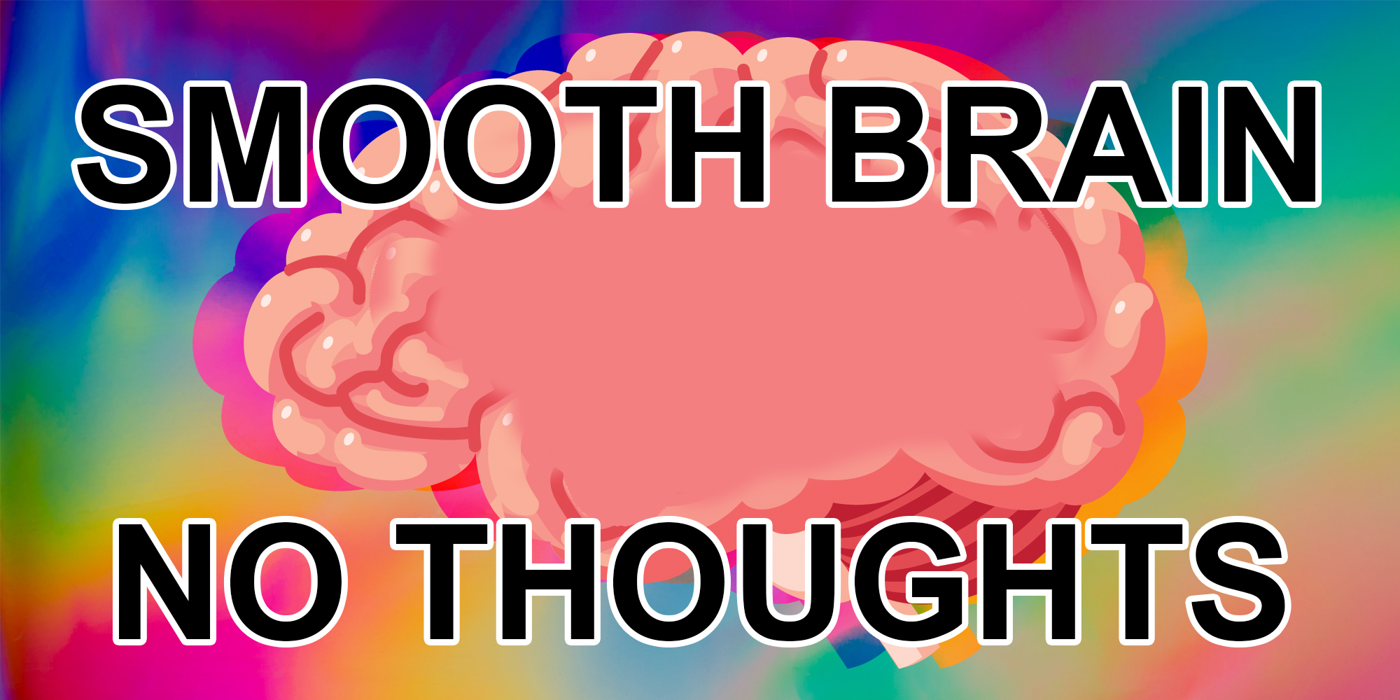 smooth brain no thoughts meme
