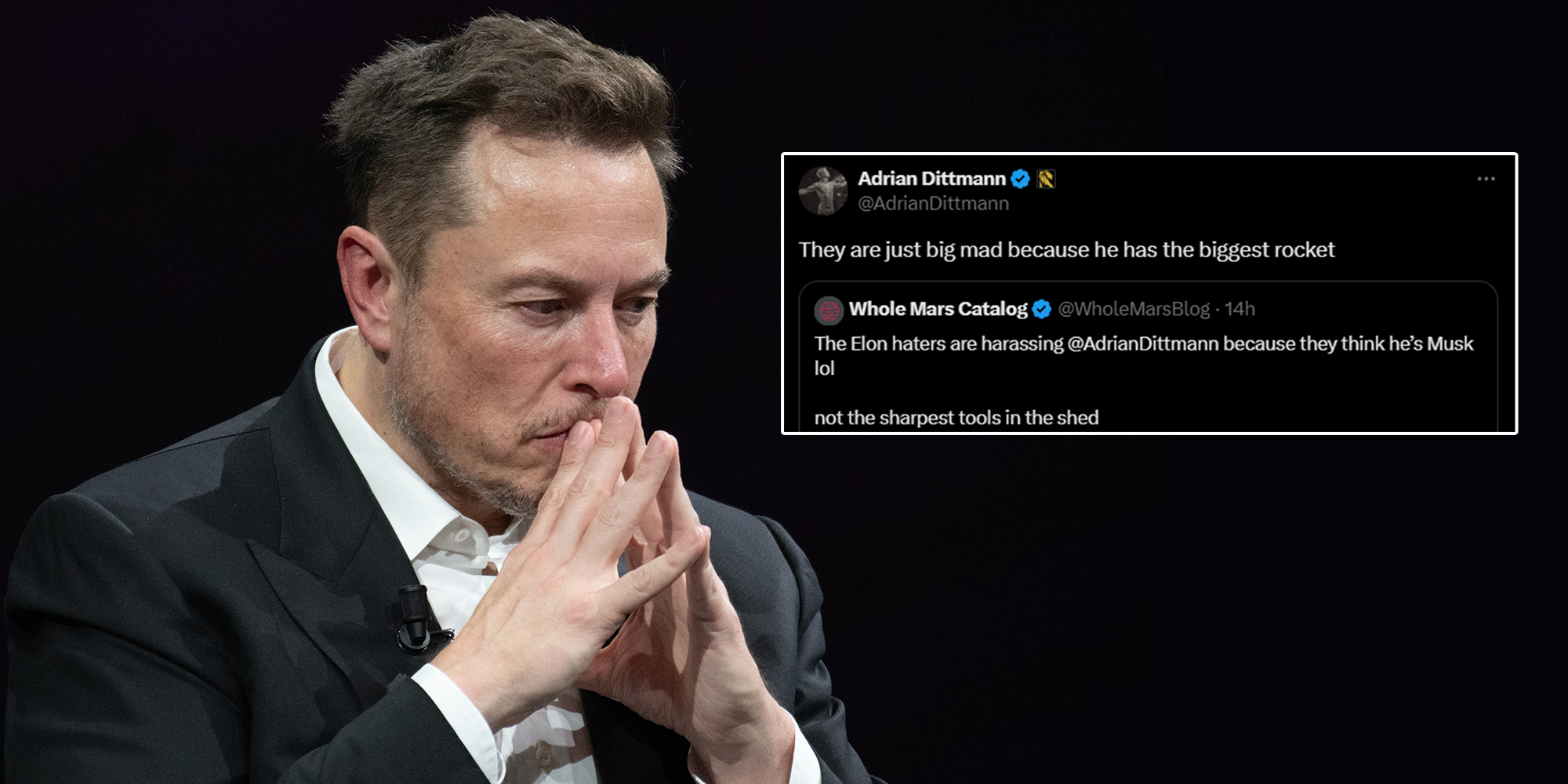 X users accuse Elon of running burner account to praise himself from