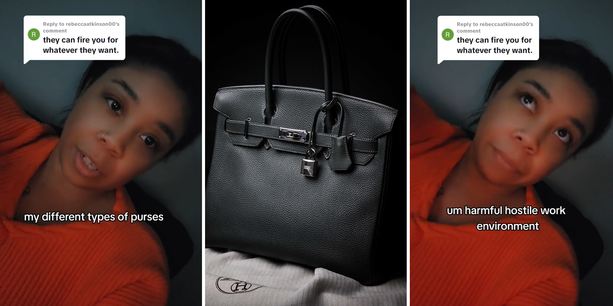 Woman says her boss fired her after she wore a Birkin into the office