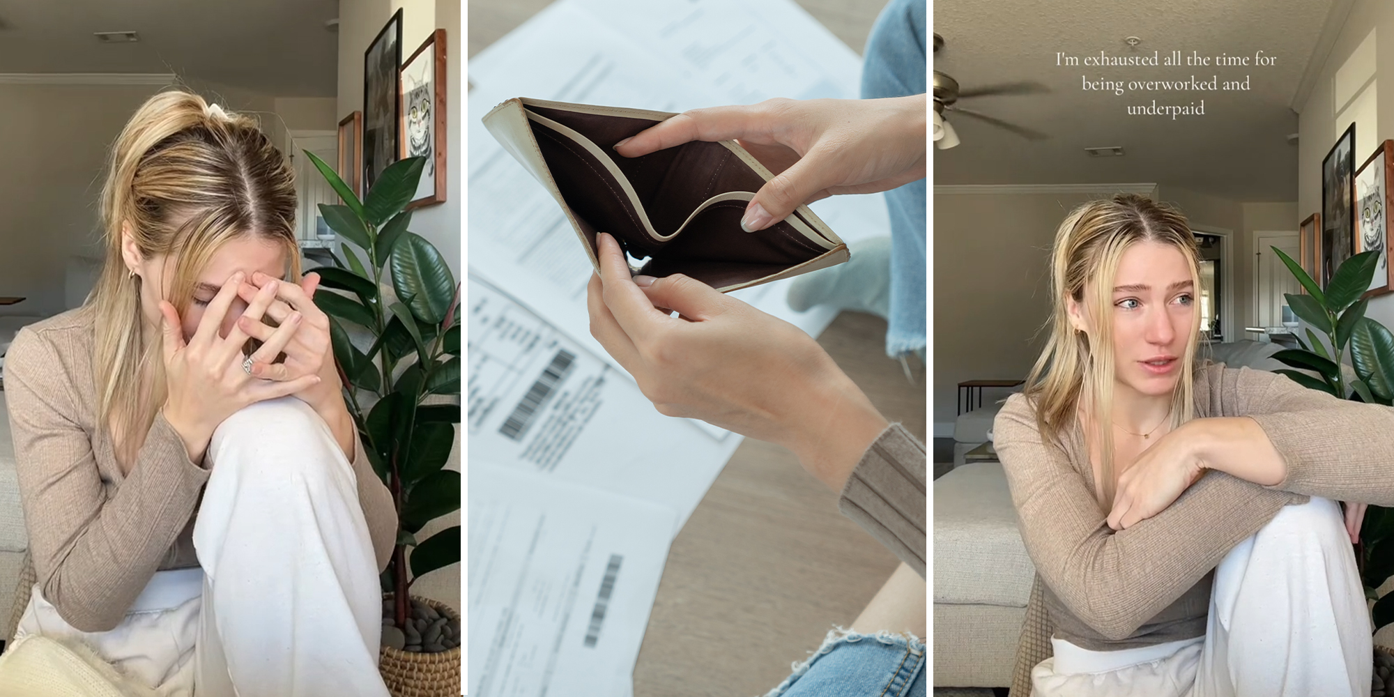 Woman cries because she can’t afford rent after it goes up by $500, has to cut back on eating