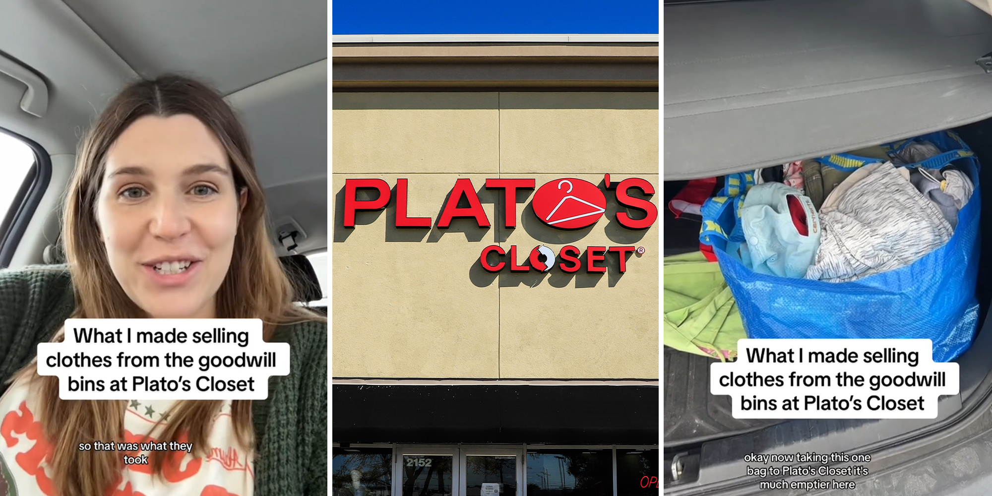 Viewers divided after woman resells clothes from Goodwill bins to Plato’s Closet