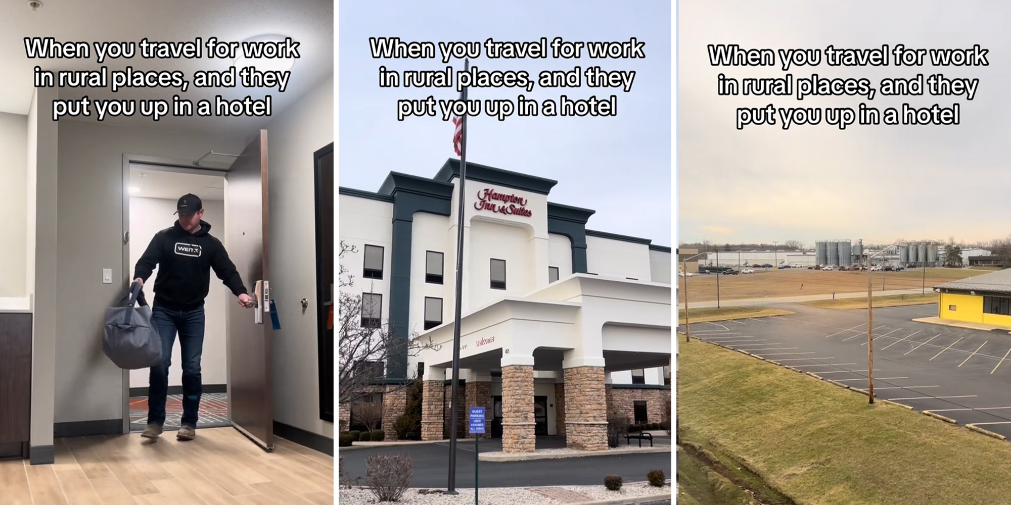 Hampton Inn guest sent to work in ‘rural’ area. So, he’s going to Cracker Barrell tonight