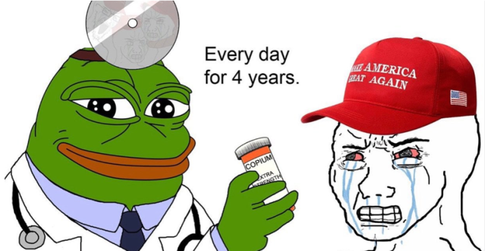 maga fan taking copium