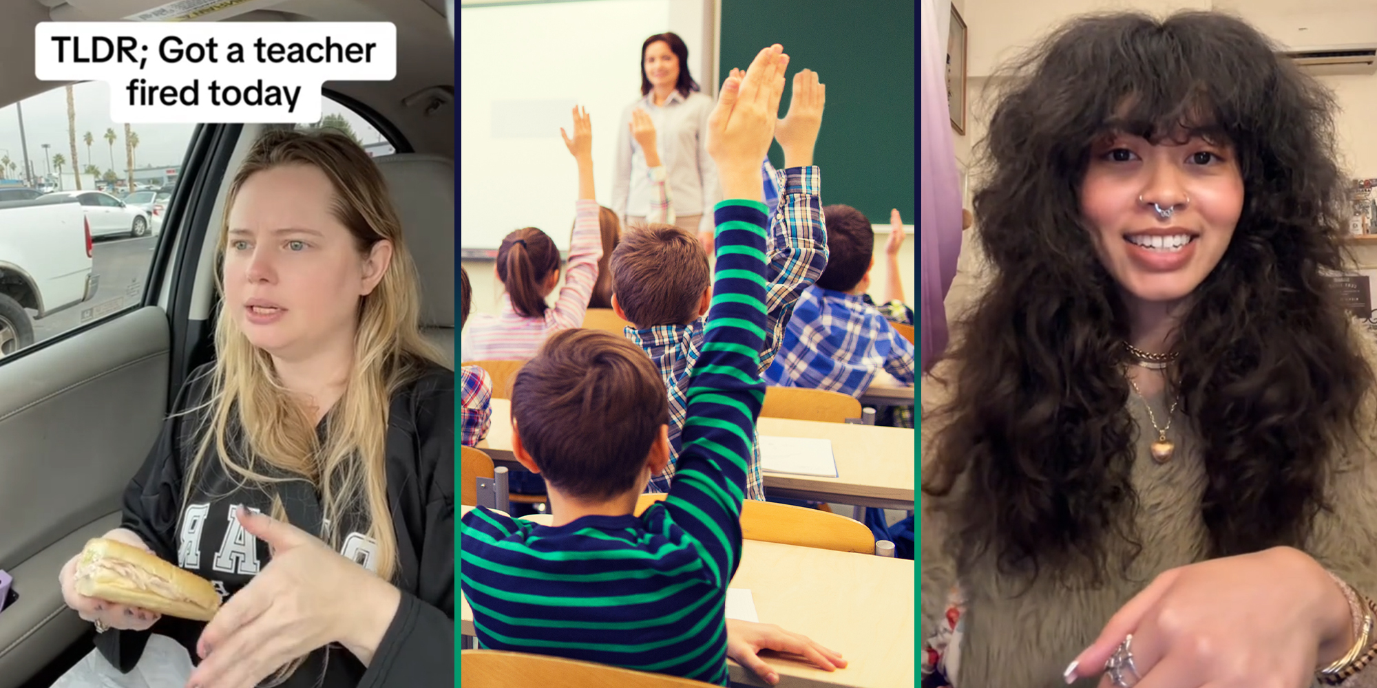 Substitute teacher says she got teacher she was subbing for fired