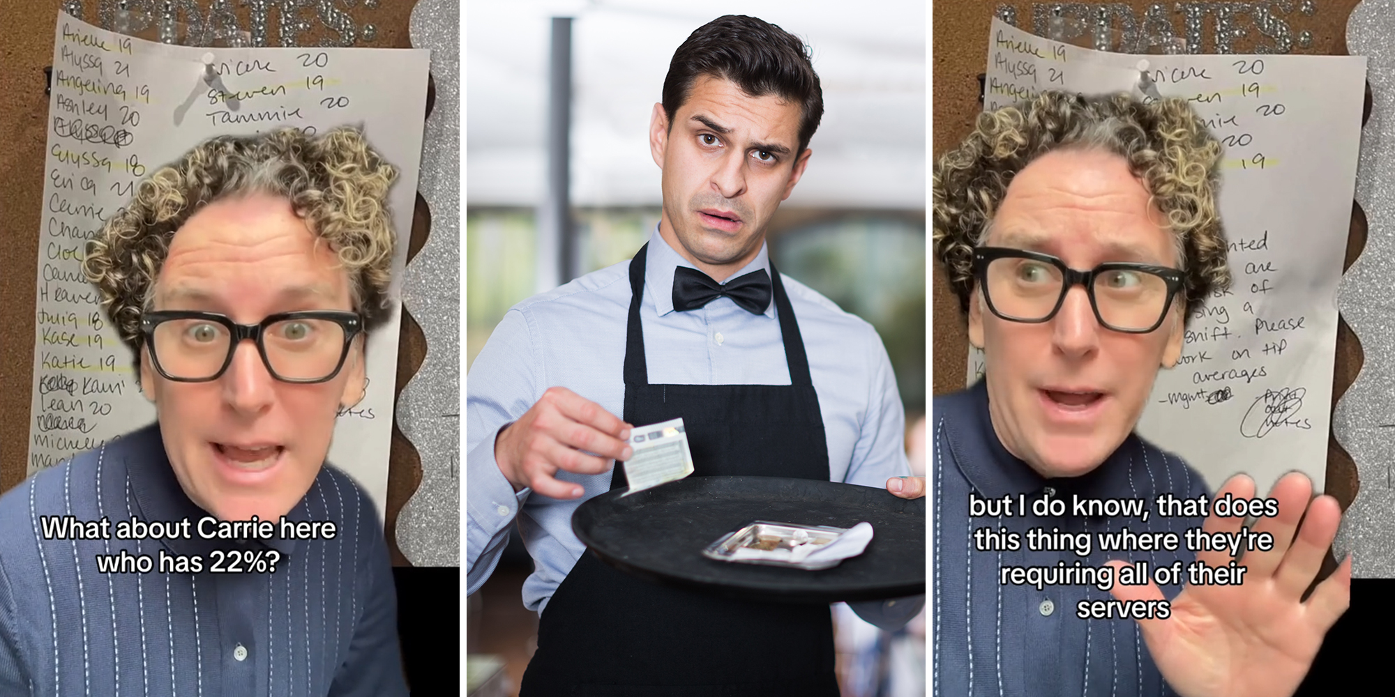 Restaurant workers get reprimanded for not getting at least 20% tips