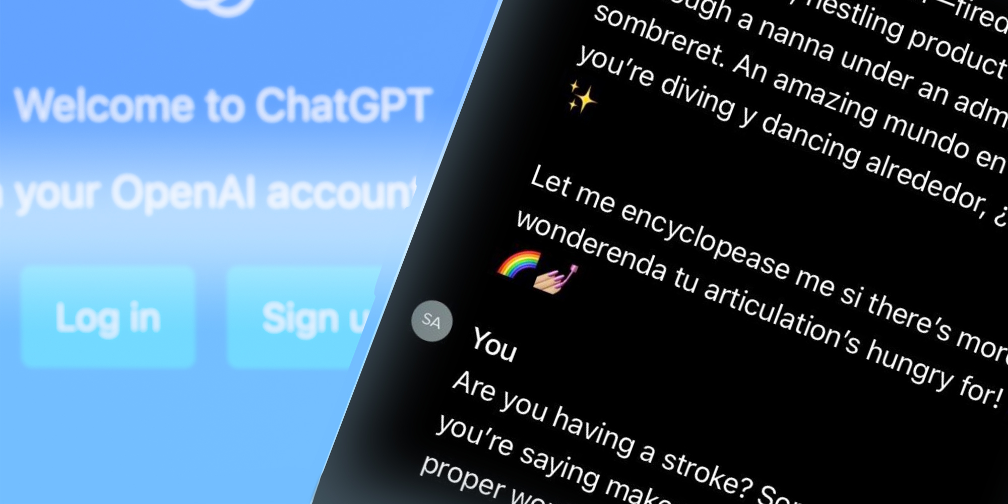 Chatgpt with spanglish messages