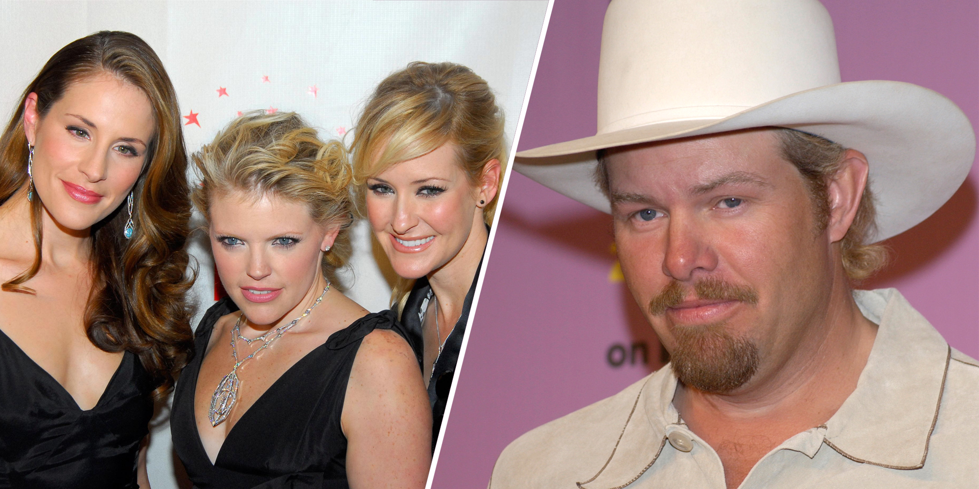 The Chicks(l), Toby Keith(r)